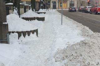 Na lubelskich chodnikach zalega śnieg