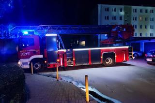 Pożar bloku w Lublinie