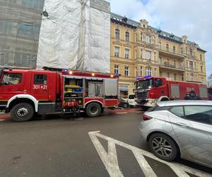 Pożar na ul. Rayskiego w Szczecinie