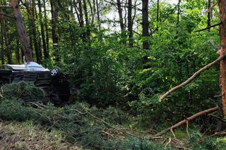 Wypadek koło Krzepic