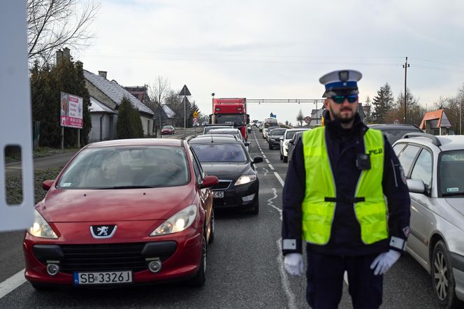 Protest na zakopiance w Gaju