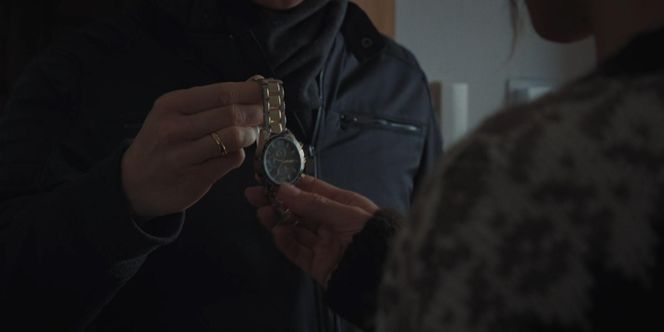 M jak miłość odc. 1856. Jakub Karski (Krzysztof Kwiatkowski), Martyna (Magdalena Turczeniewicz), zegarek męża 