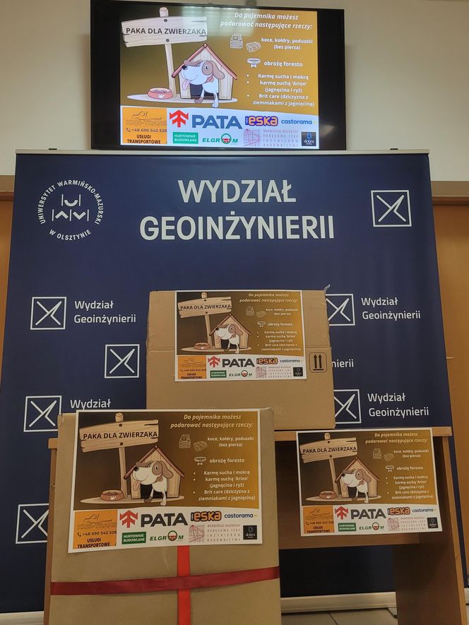 Paka dla zwierzaka. Studenci UWM w Olsztynie pomagają!