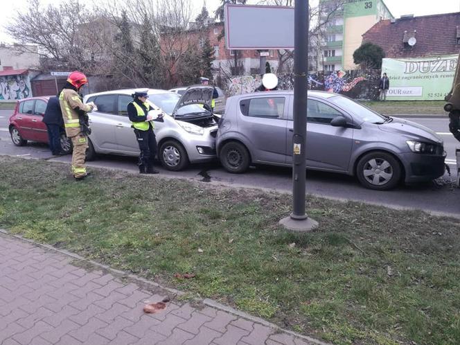 Karambol na Kamiennej w Bydgoszczy. Są utrudnienia w ruchu