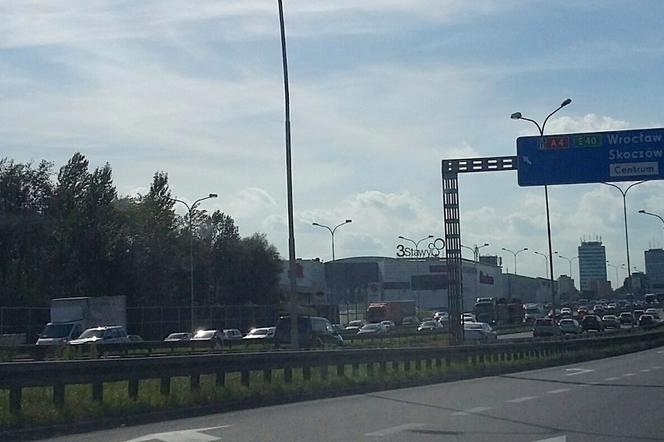 Autostrada A4 Katowice, Trzy Stawy, korek