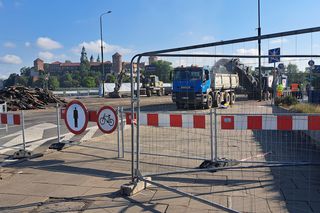 Nowy etap remontu mostu Grunwaldzkiego w Krakowie. Tramwaje przestają kursować przez Monte Cassino