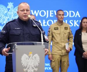 Sytuacja powodziowa w Małopolsce. Konferencja wojewody i wiceprezydenta Kosiniaka-Kamysza