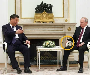 Znak choroby Putina na nowym filmie? Podczas spotkania zauważono coś niepokojącego
