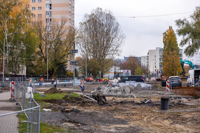 Budowa tramwaju na Stegny w Warszawie