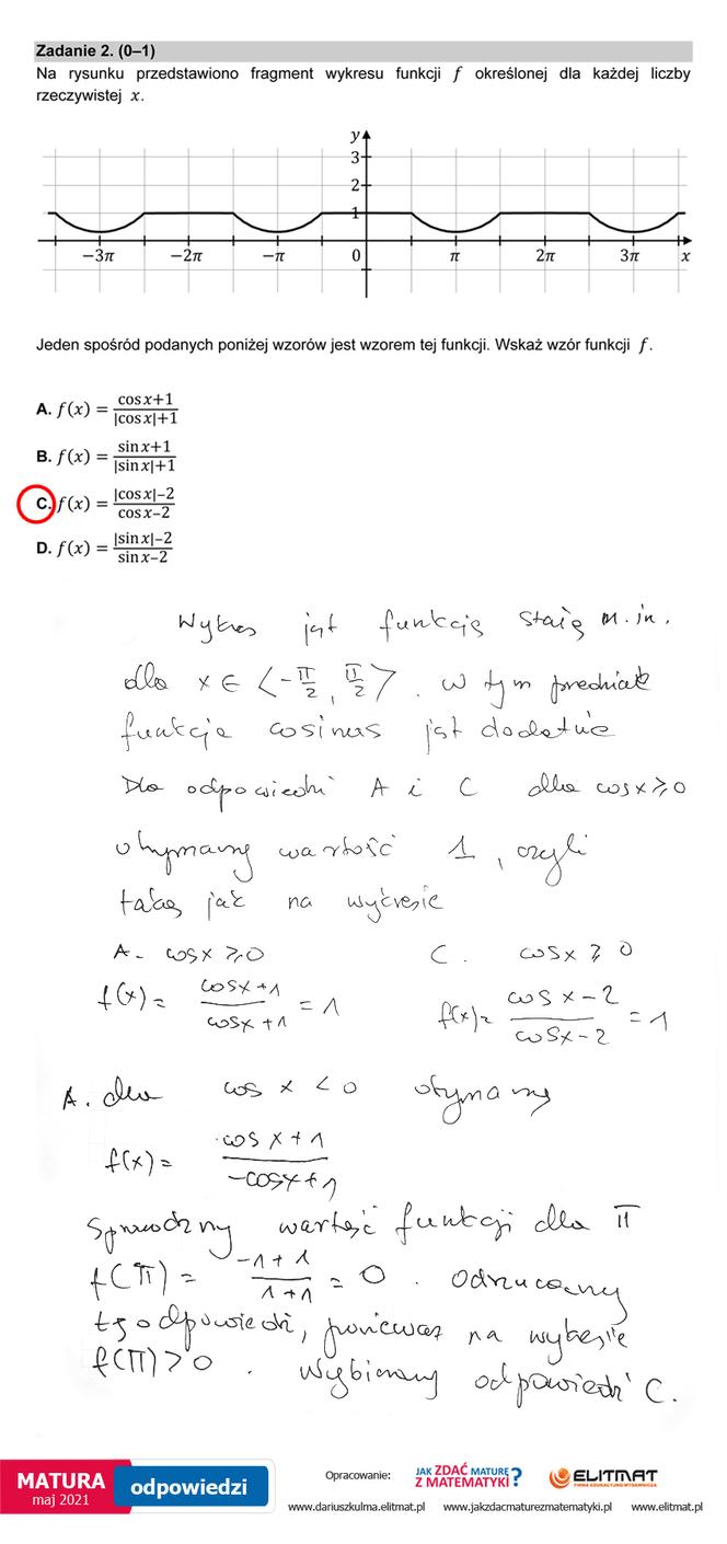 Matura 2021: Matematyka, poziom rozszerzony. Rozwiązania zadań i odpowiedzi od nauczyciela matematyki