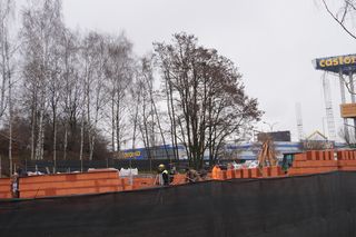 Prace przy Wojewódzkiej Stacji Pogotowia Ratunkowego w Żorach