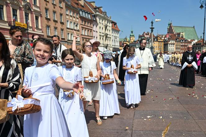 Centralna procesja Bożego Ciała 2024 w Warszawie