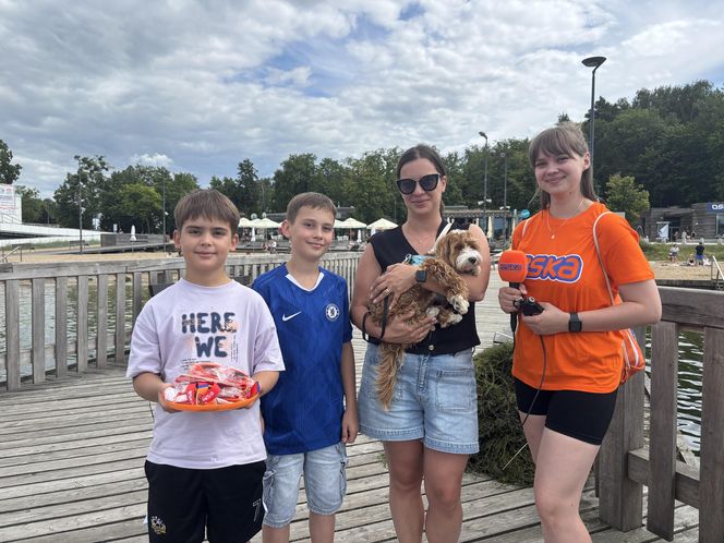 Wakacyjny patrol Eska Summer City na olsztyńskiej Plaży Miejskiej