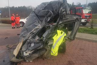 Koszmarny wypadek na autostradzie A1 w Dobieszowicach! Nie żyje młody kierowca [ZDJĘCIA]