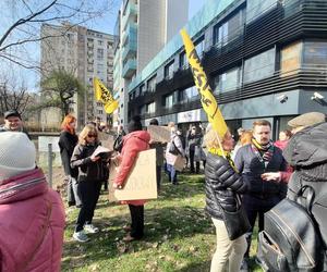 Protest przeciwko patodeweloperce w Warszawie