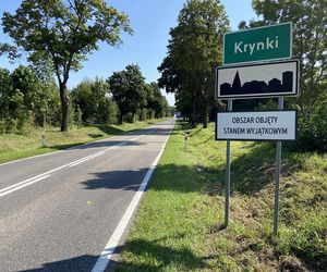 Mieszkańcy Krynek przy granicy z Białorusią z niepokojem patrzą w górę