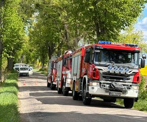 Śmiertelny wypadek pod Olsztynem. 39-latek zignorował znak stop? [ZDJĘCIA].