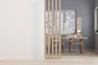 Ścianka działowa z lameli - zdjęcia