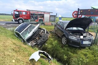 Wymusił pierwszeństwo w Kościuszkowie. 19-latka trafiła do szpitala po zderzeniu aut