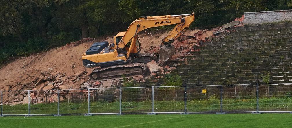 Rozbiórka stadionu KS Lublinianka [ZDJĘCIA]