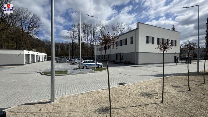 Nowo wybudowany Komisariat Policji w Kraśniku przy ulicy Garażowej 12.