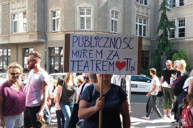 Protest w Teatrze Polskim
