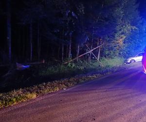 Nie żyje 17-latek, nocny wypadek pod Bodzentynem