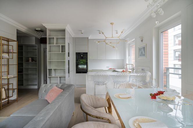 90-m mieszkanie w stylu glamour