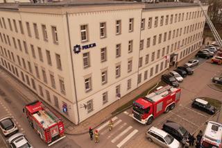 Pożar w komendzie policji w Koszalinie