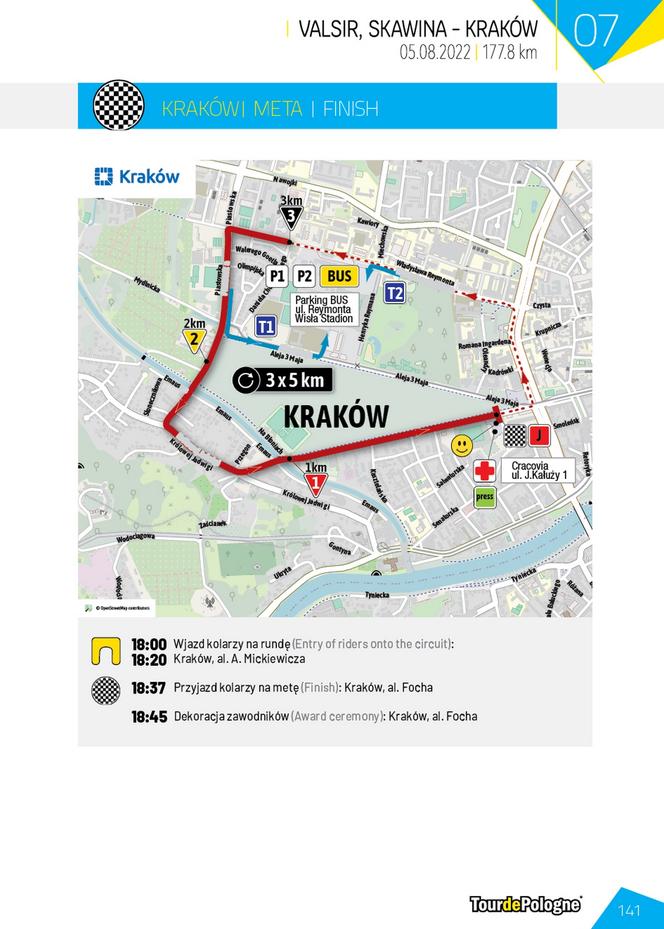 Tour de Pologne 2022: Trasa
