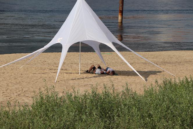 Na lewobrzeżu pojawiło się miejsce do plażowania