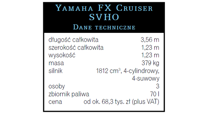 Yamaha FX Cruiser SVHO - Królewska Yamaha