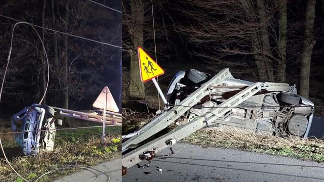 Naćpany 24 latek zdemolował BMW! W środku młode pasażerki. W tym samochodzie aż parowało alkoholem! [ZDJĘCIA]