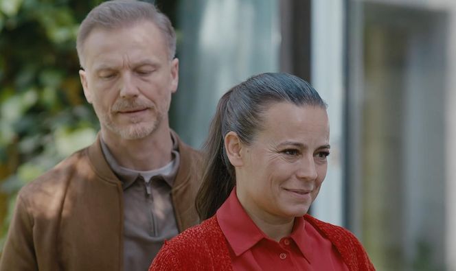 M jak miłość odc. 1881. Magda (Anna Mucha), Andrzej Budzyński (Krystian Wieczorek)