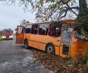 Wypadek autobusu szkolnego