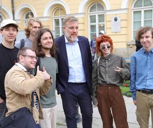 Protest studentów Uniwersytetu Warszawskiego w obronie Palestyny