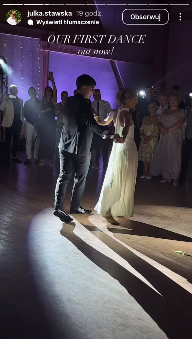 Nie tylko Wersow, ale też jej tancerka wzięła ślub! Pokazała magiczny pierwszy taniec