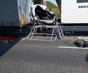 Krzeczów. Wypadek śmiertelny na autostradzie A4. Zablokowany pas w kierunku Krakowa