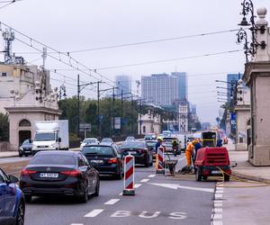 Prace remontowe na moście Poniatowskiego