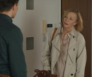 Barwy szczęścia, odcinek 3168. Tomasz (Jakub Sokołowski), Wanda (Maja Barełkowska)