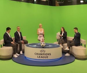 Kibice zakochani w prowadzącej studio Ligi Mistrzów