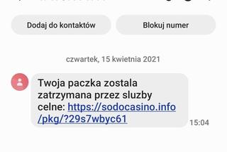 Dostałeś SMS-a o zatrzymaniu przez służby celne twojej przesyłki? Nie otwieraj! Nie klikaj w podany link! To oszustwo! [AUDIO] 