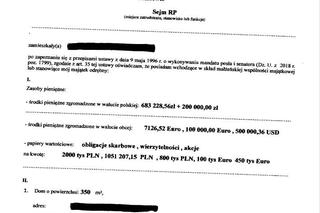 Oświadczenia majątkowe 