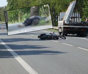 Wyjechał przed motocyklistę, 62-latek wpadł pod ciężarówkę. Zginął na miejscu