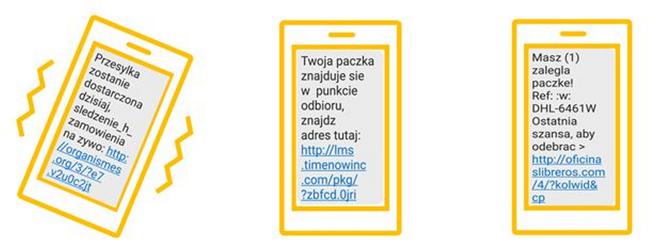 podejrzane smsy od kurierów