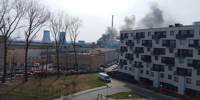 Pożar w Łęgu w Krakowie
