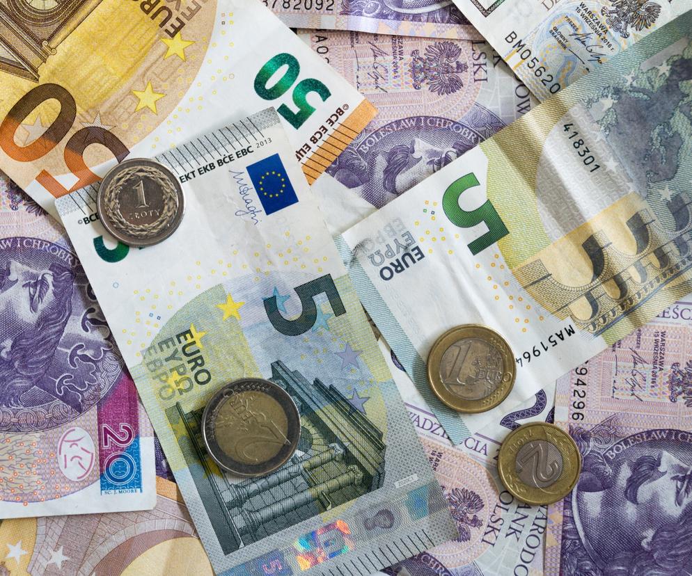 euro, dolary