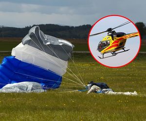 Nowy Targ: Tragedia podczas skoku ze spadochronem. Nie żyje mężczyzna