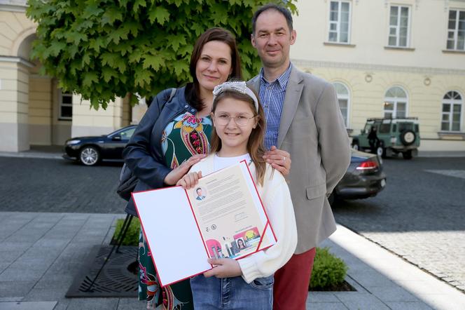 Zosia Kotte i jej dumni rodzice 