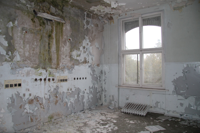 Wnętrza budynku „szpitala na Łąkowej”.